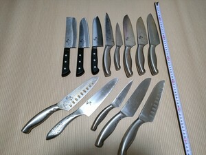 関孫六 13本 2㎏ 包丁 三徳包丁 洋包丁 調理器具 ペティナイフ 牛刀 Made in JAPAN 日本製 オールステンレス　鋼　鉄