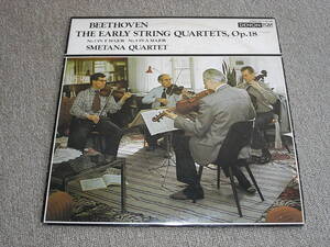 高音質レコード1467弾 PCM録音 BEETHOVEN THE EARLY STRING QUARTETS,Op.18 / SMETANA QUARTET