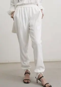 【Col Pierrot /コル ピエロ】Rib Pants(WHITE)　36