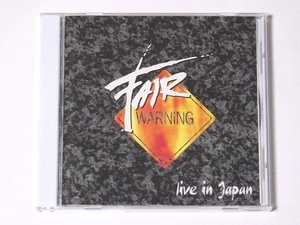 FAIR WARNING/フェア・ウォーニング「Live In Japan」◆国内盤