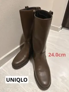 UNIQLO ユニクロ　コンフィールタッチミドルブーツ　24cm