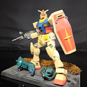 バンダイHGジオラマ完成品機動戦士ガンダムRX-78-2ジャンク画像が全てです。ご入札前には必ず商品説明をお読みください。