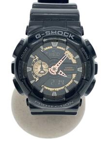 CASIO◆クォーツ腕時計/電池/G-SHOCK/ジーショッ/デジアナ/ブラック/黒/GA-110RG-1AJF