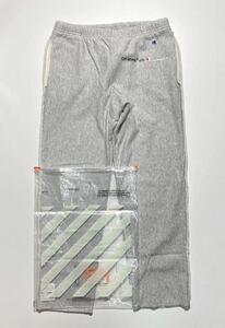 【M】新品 Off-White Champion Sweatpants Melange Grey オフホワイト チャンピオン スウェットパンツ メラーンジュ グレー R349