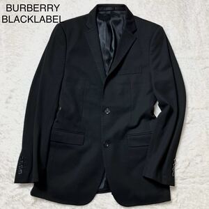 【美品】 BURBERRY BLACKLABEL テーラードジャケット M 黒 ブラック チェック メンズ バーバリー ブラックレーベル