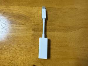 美品 Apple アップル純正 Thunderbolt to Gigabit Ethernet Adapter 有線ネットワークアダプタ MD463ZM/A/apple