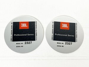 JBL 2327 プレート 2枚 [11086]