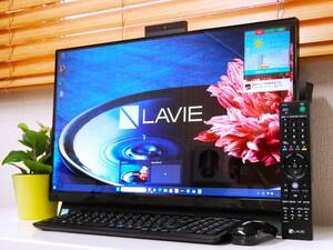 ★☆23.8型フルHD /LAVIE Desk All-in-one / 激速 NVMe + HDD /Corei7/Office/32GB/3波ダブルTVチューナーI/Blu-ray/ハイレゾ/da7723☆★