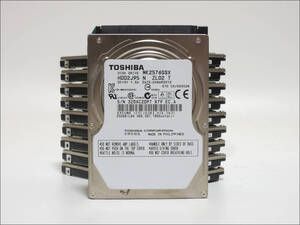 TOSHIBA 2.5インチHDD MK2576GSX 250GB SATA 10個セット #12971