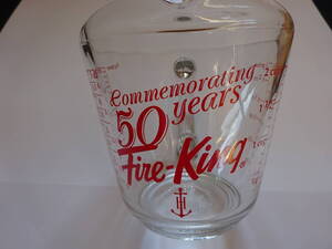 ファイヤーキング 「Commemorating 50 Years 50周年記念 メジャーカップ 計量カップ 500ml」 ANCHOR HORCKING FIRE-KING