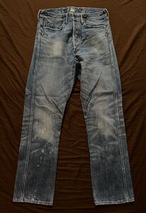 【傑作】極美品 RRL PIONEERS BUCKLEBACK JEAN ダブルアールエル サスペンダー バックルバック デニム ジーンズ ヴィンテージ 炭鉱 30