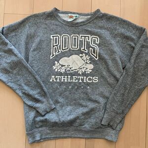 【Roots Athletics】ルーツ アスレチック スウェット トレーナー ポリコットン Canada製 L