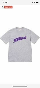 24SS SALE 新品 送料無料 Supreme Mont Blanc Tee HeatherGrey medium M 復刻 グレー 紫 国内正規品 モンブラン Tシャツ シュプリーム