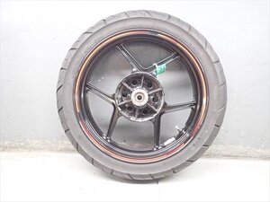 β240802-4 カワサキ ニンジャ250R EX250K (H23年式) 動画有 リアホイール 振れ無 リム打ち無 タイヤにヒビ有！ 8分山残