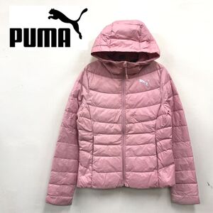 1D1770-R-N◆PUMA プーマ ジップアップダウンパーカー◆サイズM レディース 婦人 アウター 秋冬 スポーツ アウトドア 軽量 ピンク