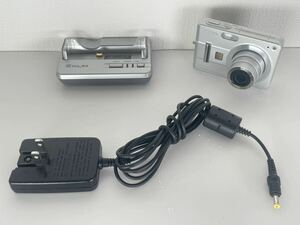 動作品 CASIO EXILIM EX-Z57 5.0MEGA PIXELS 充電台 ACアダプター コンパクトデジタルカメラ コンデジ デジカメ カシオ 1スタ 1円スタート