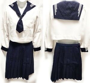 東京都 川村学園高校 夏服長袖セーラー nikke/制服/学生服/セーラー服/mitsukoshi/川村学園