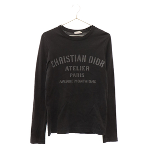 DIOR ディオール 20AW Atelier Logo L/S Tee アトリエロゴプリント 長袖Tシャツ ロングスリーブカットソー ブラック 043J611A0589