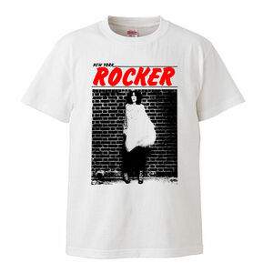 【Lサイズ 白Tシャツ】パティスミス patti smith NY PUNK ロッカー 初期 US パンク バンドTシャツ LP CD レコード 7inch RAMONES