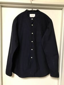 ◆【人気】URBAN RESEARCH DOORS アーバンリサーチ ドアーズ/ オックスバンドカラーシャツ NAVY 38