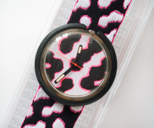 超入手困難未使用品★1988年販売 ビンデージ POP SWATCH★Abraxas★電池交換済み動作中★若干経年変色あり★コレクション用