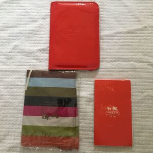 COACH 手帳カバー　ブックカバー　メモ帳