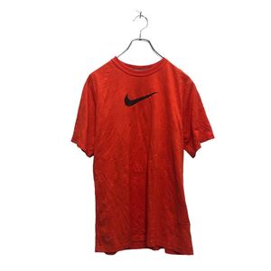 NIKE 半袖 プリント Tシャツ ナイキ XL オレンジ ビッグサイズ ドライフィット クルーネック 古着卸 アメリカ仕入 a605-6502