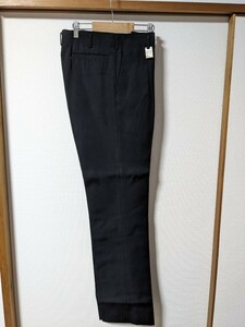 【未使用】明石被服工業株式会社 スラックス ブラック 11号 W73