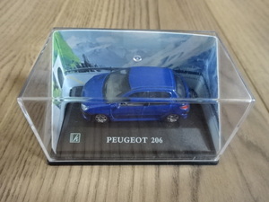 HONGWELL Cararama 1/72 Peugeot 206 ブルー 青色 ホンウェル カララマ プジョー ミニカー ミニチュアカー Toy car Miniature