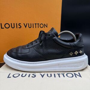 1円 【美品】 LOUIS VUITTON ルイヴィトン ビバリーヒルズライン メンズ スニーカー シューズ 靴 19年製 ロゴ ブラック 黒 25cm相当