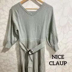 NICE CLAUP ナイスクラップ ニット ワンピース チュニック レディース