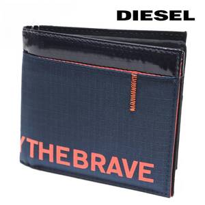 《DIESEL ディーゼル》新品 軽量【ONLY THE BRAVE】スタイリッシュな2つ折り財布 ウォレット プレゼントにも A8840