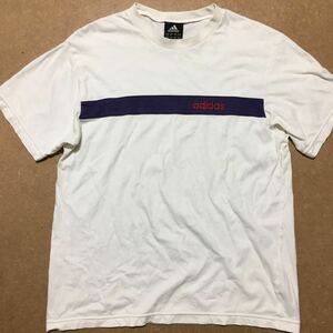 B4 adidas Tシャツ ホワイト パープル メンズ