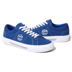 送料無料 27cm 青 Supreme × Vans Sid Blue US9 24SS シュプリーム バンズ シド スエード スニーカー ブルー Fuck Em! Box Logo 新品