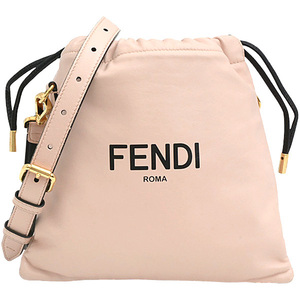 フェンディ バッグ レディース 巾着 ミニ ショルダーバッグ 2WAY ラムレザー ピンク 8BT337 ADM9 F1CN7 FENDI 中古