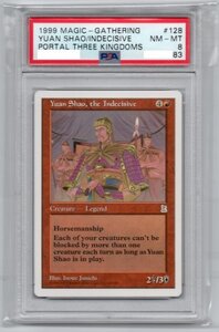 優柔不断なる君主 袁紹/Yuan Shao, the Indecisive 赤R　[PTK] 　MTG　ポータル三国志　英語版　PSA8