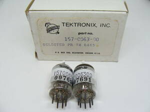 真空管 6AK5 2本セット GE General Electron TEKTRONIX,INC.箱入り 3ヶ月保証 #015-014