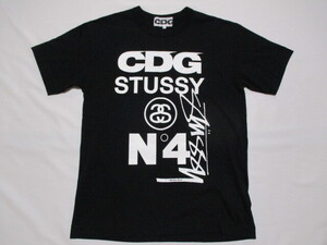 CDG コムデギャルソン × STUSSY ステューシー Tシャツ 黒 L