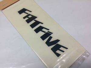 FATFIVE ファットファイブ 【LOGO SHEET STICKER】 黒 9×2cm 新品正規品 ステッカー(郵便送料込み)