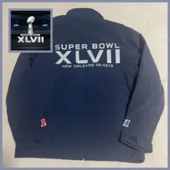 SUPERBOWL XLVII 記念ジャケット ソフトシェルジャケット ネイビー