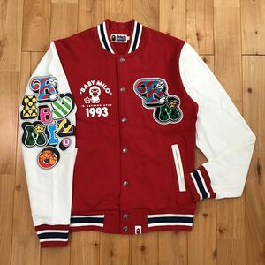 BAPE マイロ スウェット スタジャン Lサイズ a bathing ape milo sweat varsity jacket エイプ ベイプ アベイシングエイプ NIGO ji3