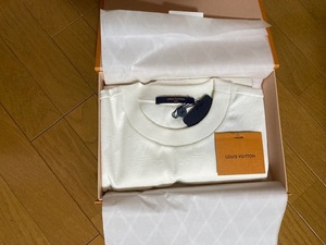  LOUIS VUITTON 　ルイ・ヴィトン シグネチャー3Dポケット　モノグラム　コットン Tシャツ　サイズS　ブロン　blanc