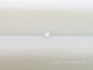 A 1/50ctメレダイヤ(1.70-1.80mm) 1個0.021ct販売