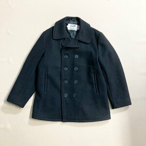 ★USA製 Schott ショット ピーコート U.S.740N PEA JACKET アウター ブラック サイズ42 メンズ 厚手 秋冬 1.8kg★