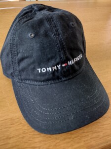 USA購入 TOMMY HILFIGER トミーヒルフィガー キャップ 帽子 コットン ブラック 黒 新品未使用