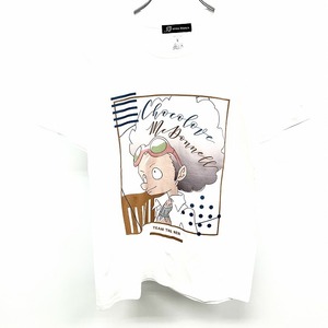 【新品/訳アリ】arma bianca Tシャツ SHAMAN KING シャーマンキング チョコラブマクダネル lette-graph 半袖 綿100% L 白 レディース