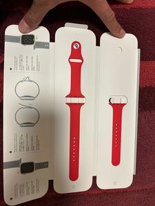 アップルウォッチ　45mm スポーツバンド　赤 Apple Watch 箱無しは送料無料