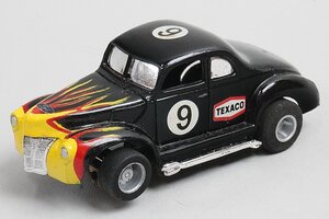 TYCO タイコ HO Ford フォード クーペ BLACK / FLAMES スロットカー 全長約7.5cm / 横幅約3.5cm ※ジャンク 本体のみ