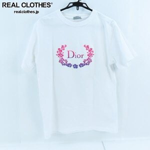 ☆Dior/ディオール 23SS リラックスフィット ロゴ刺繍 Tシャツ 313J696A0554/L /UPK