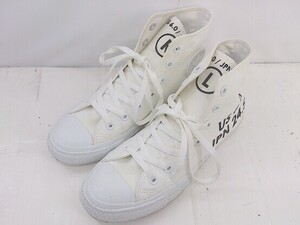 ◇ CONVERSE ALL STAR COLORS R HI 1CK314 ハイカット プリント スニーカー シューズ サイズ24.5cm ホワイト レディース P